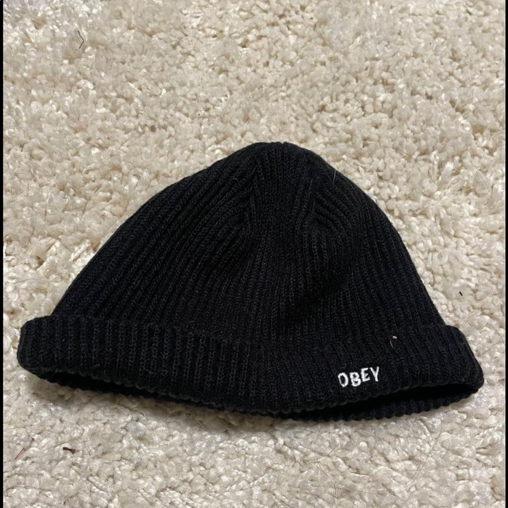 Black OBEY beanie
